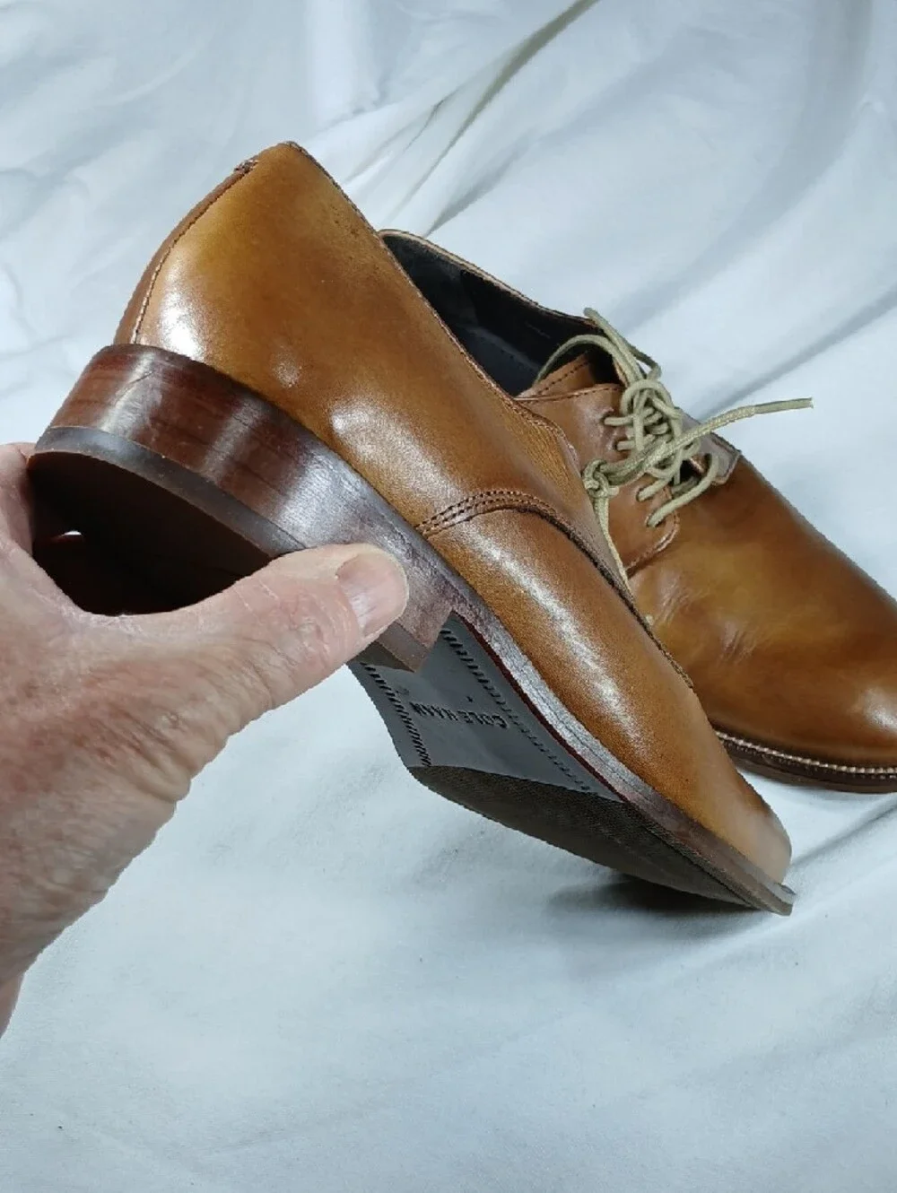 Cole Haan Men's Classic Brown Leather Derby Shoes